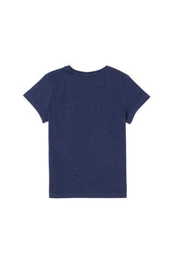 USPA Boys T-Shirt Round Neck Navy VR033 USTSB044